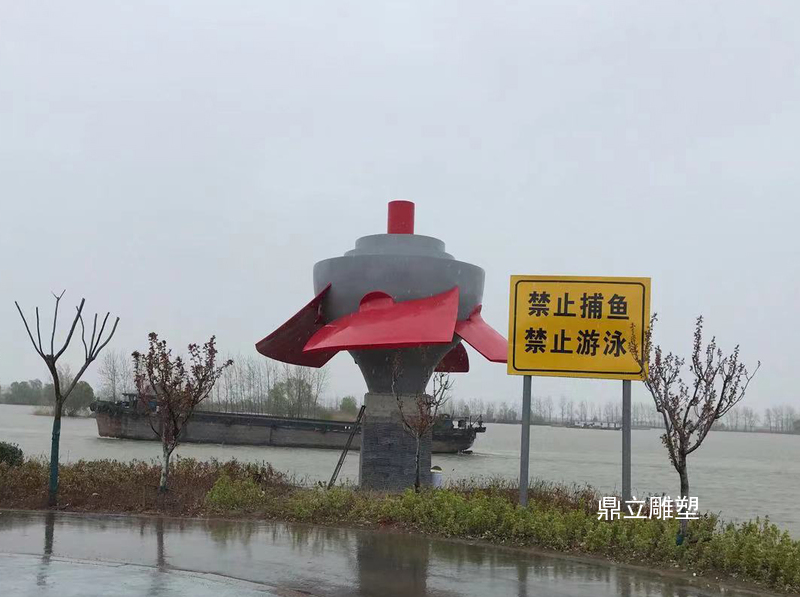 江苏省宿迁市皂河泵站不锈钢雕塑